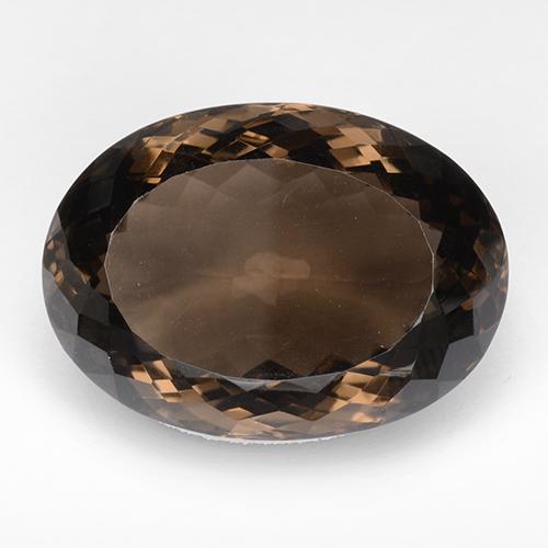 64.03克拉天然棕色烟晶，椭圆形切割，31.5×22.8毫米，IF