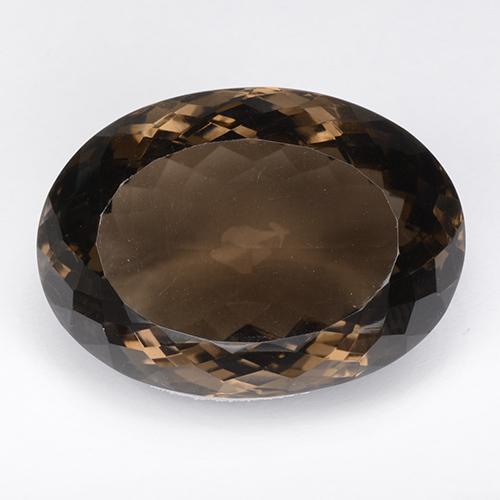 64.03克拉天然棕色烟晶，椭圆形切割，31.5×22.8毫米，IF