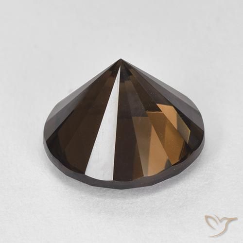 6.38克拉天然烟晶，圆形的，VVS