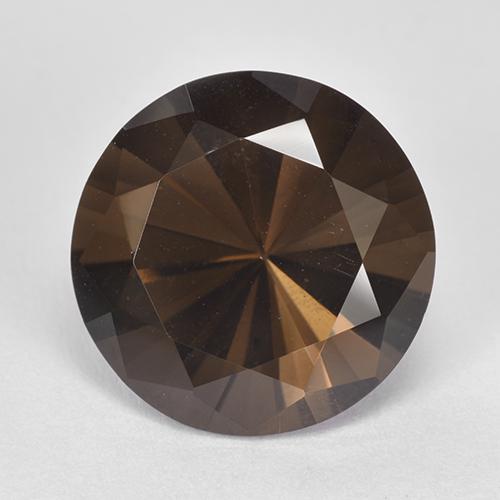 7.51克拉天然棕色烟晶，圆形切割，13.10毫米，VVS-VS