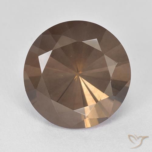 8.18ct 天然 山核桃棕 烟晶, 圆形的, VVS-VS
