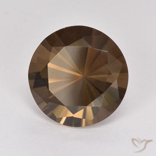 4.89克拉天然烟晶，圆形的，VVS