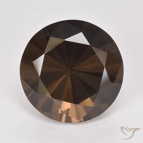 8.35ct 天然 山核桃棕 烟晶, 圆形的, VVS