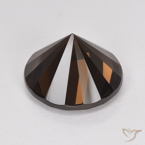 5.99克拉天然烟晶，圆形的，VVS-VS