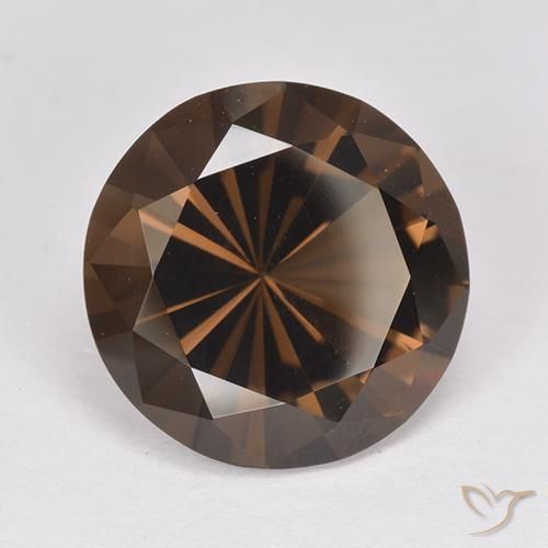7.01克拉天然烟晶，圆形的，VVS-VS