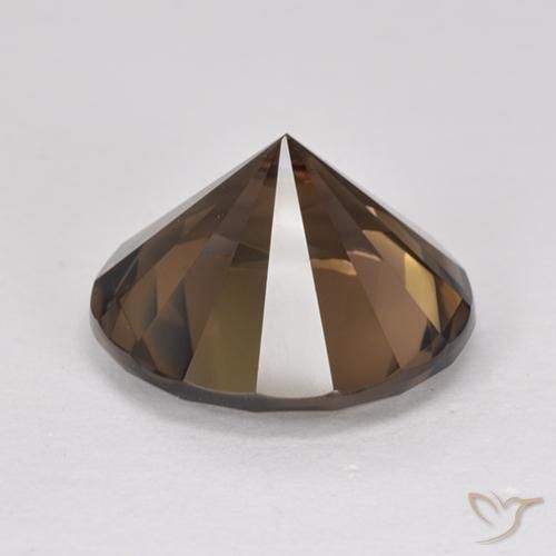 7.01克拉天然烟晶，圆形的，VVS-VS