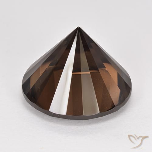15.17克拉天然烟晶，圆形的，VVS-VS