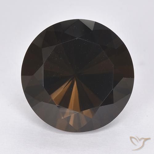 11.87克拉天然烟晶，圆形的，VVS-VS