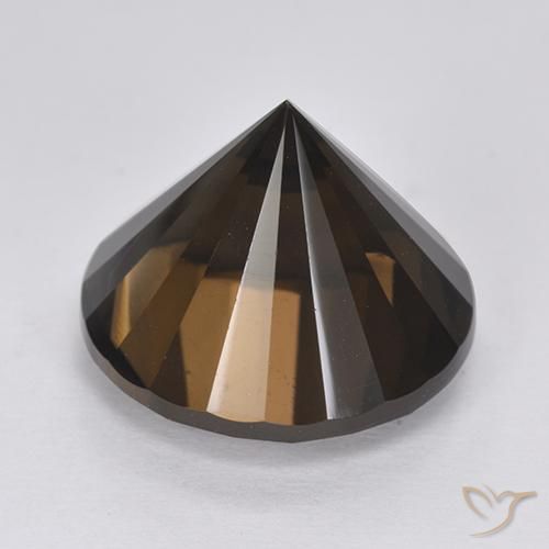 11.87克拉天然烟晶，圆形的，VVS-VS