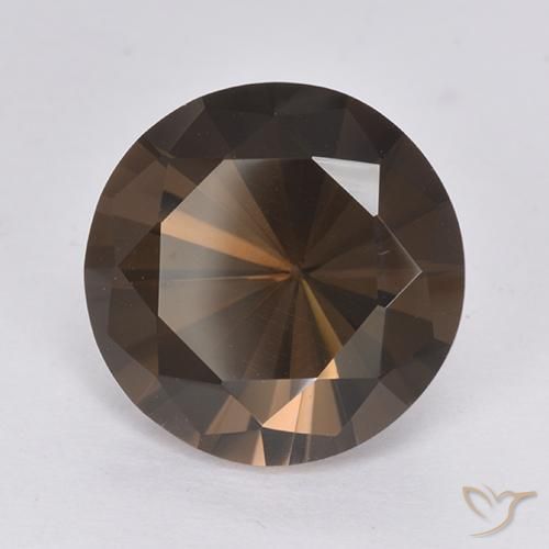 6.60克拉天然烟晶，圆形的，VVS-VS
