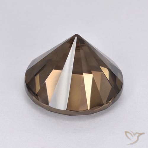 6.60克拉天然烟晶，圆形的，VVS-VS