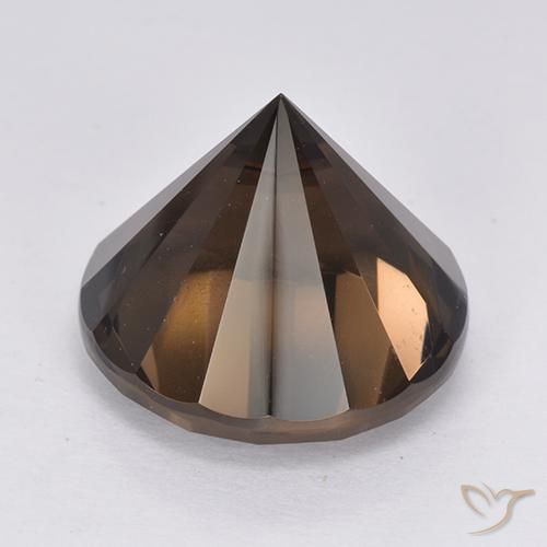 10.91克拉天然烟晶，圆形的，VS