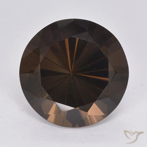 10.15克拉天然烟晶，圆形的，VVS-VS