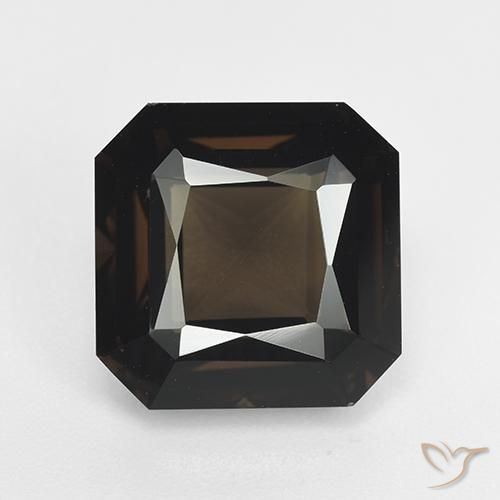 7.54ct 天然 暗棕色 烟晶, 祖母绿式切割, VVS