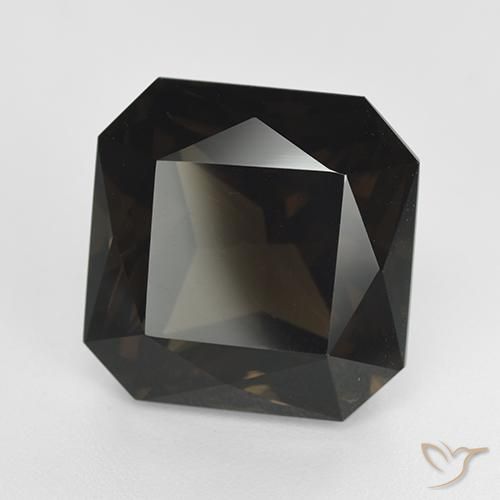15.03ct 天然 中褐色 烟晶, 祖母绿式切割, VVS