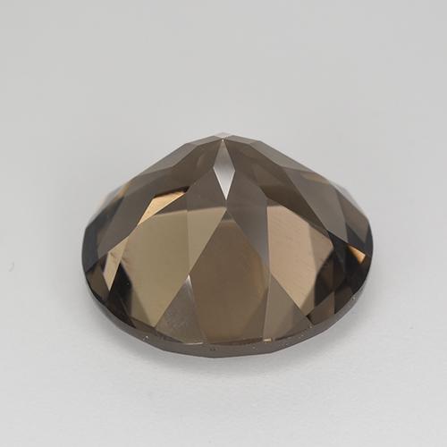 8.82克拉天然棕色烟晶，圆形切割，13.90毫米，VVS-VS