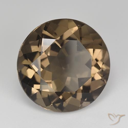 12.79克拉天然烟晶，圆形的，VVS-VS