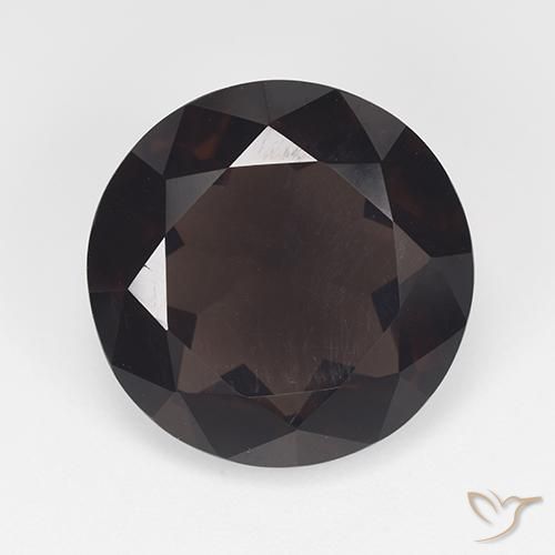 11.15ct 天然 暗棕色 烟晶, 圆形的, VVS-VS