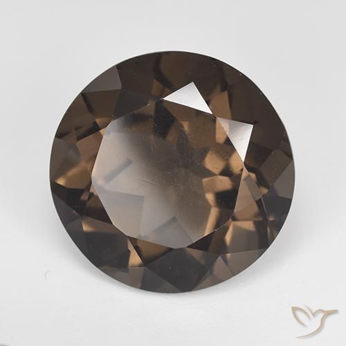 11.72克拉天然烟晶，圆形的，VVS-VS