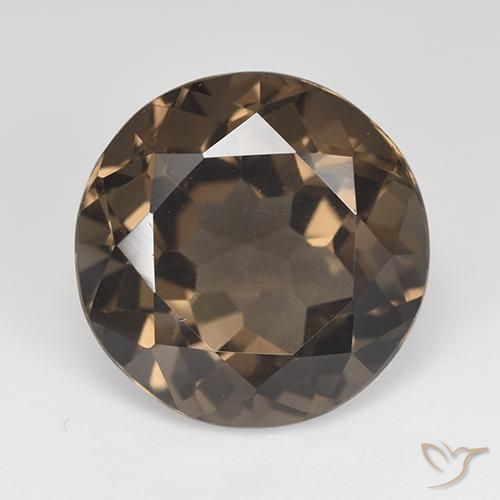 14.30ct 天然 巧克力棕 烟晶, 圆形的, VVS-VS