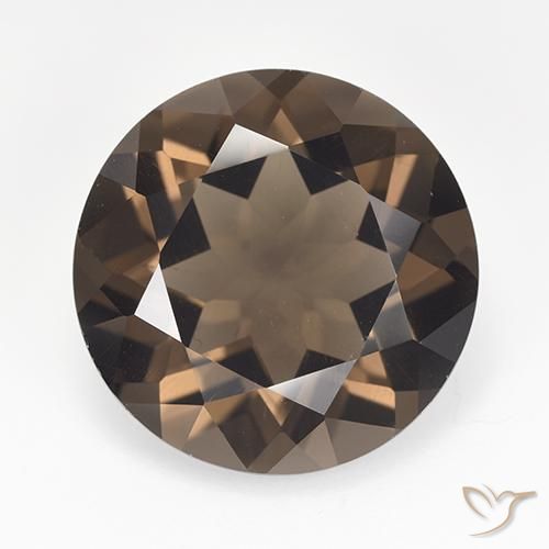 15.70克拉天然烟晶，圆形切割，VVS-VS