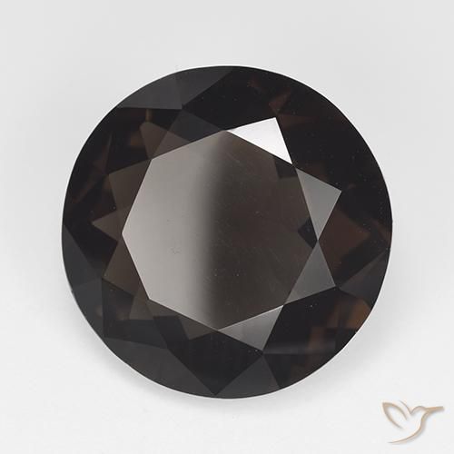 11.91克拉天然烟晶，圆形的，VVS-VS
