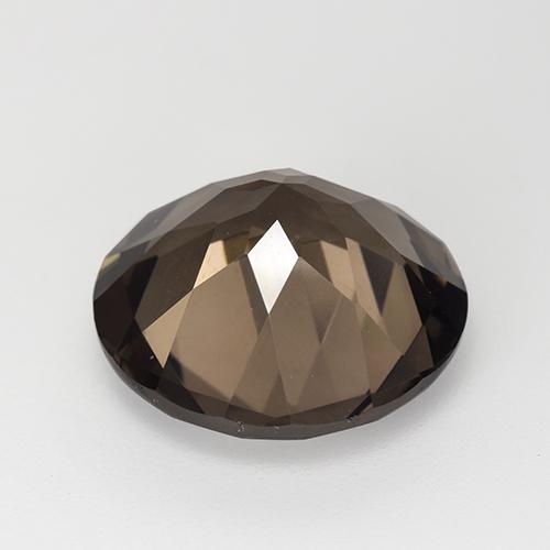 7.50克拉天然棕色烟晶，圆形切割，13.91毫米，VVS-VS