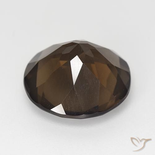 6.62克拉天然烟晶，圆形的，VVS-VS
