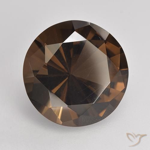 6.79克拉天然烟晶，圆形的，VVS-VS