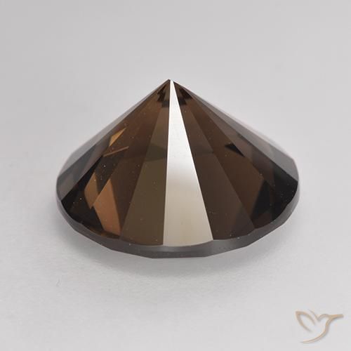 6.79克拉天然烟晶，圆形的，VVS-VS