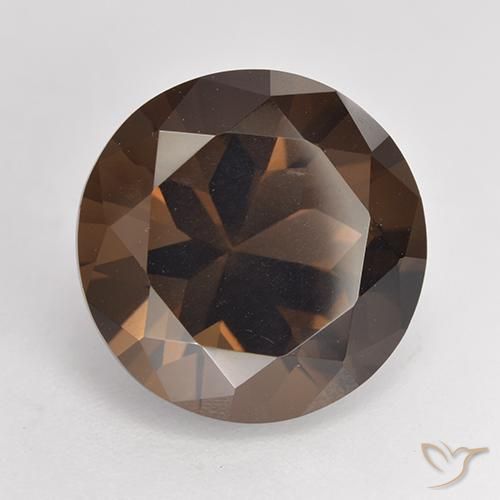 7.04克拉天然烟晶，圆形的，VVS-VS