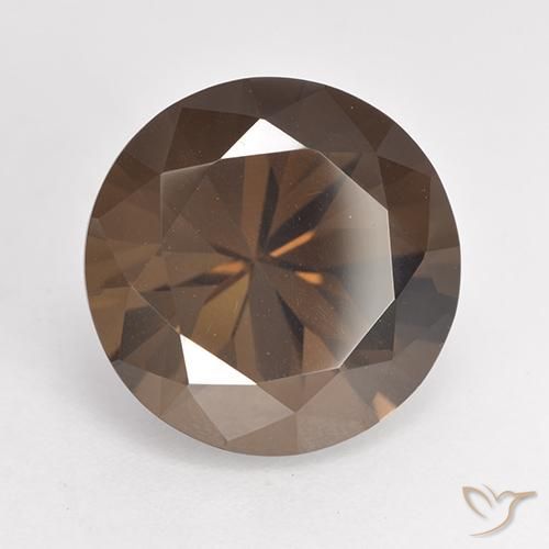 6.40克拉天然烟晶，圆形的，VVS-VS