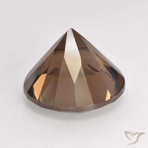 6.40克拉天然烟晶，圆形的，VVS-VS