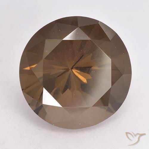 8.11克拉天然烟晶，圆形的，VVS
