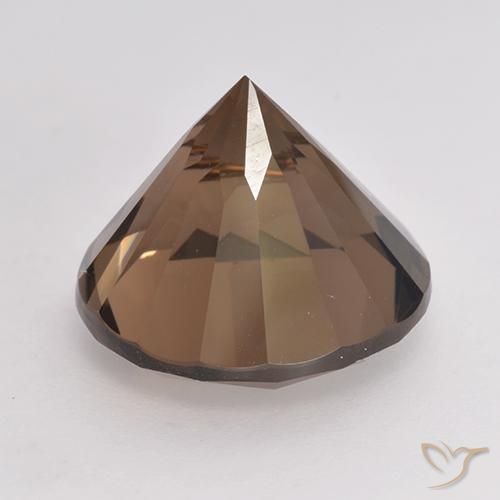 8.11克拉天然烟晶，圆形的，VVS