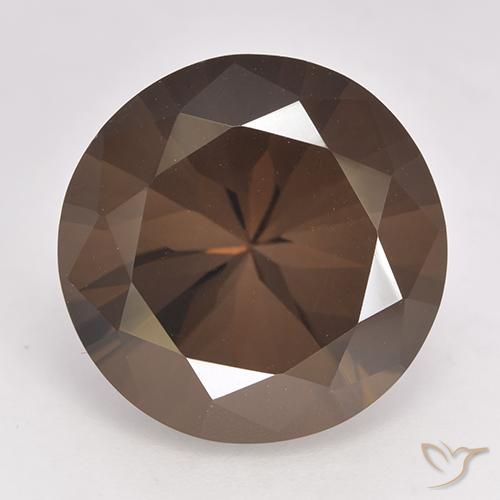 10.64ct 天然 中褐色 烟晶, 圆形的, VVS-VS