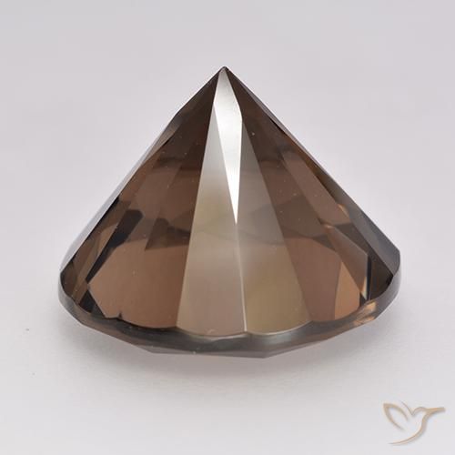 10.64克拉天然烟晶，圆形的，VVS-VS