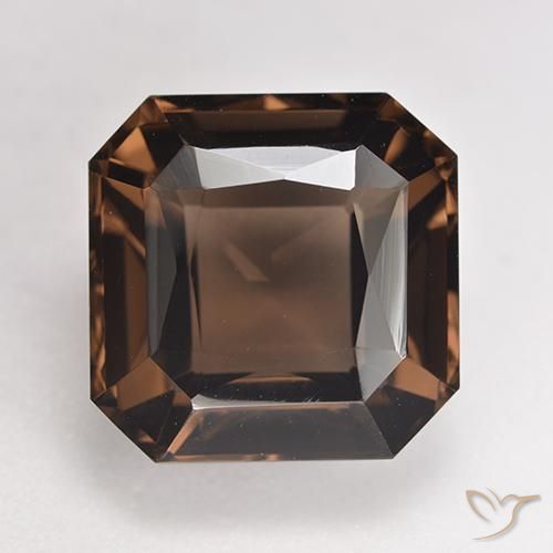 8.79ct 天然 红棕色 烟晶, 祖母绿式切割, VVS-VS