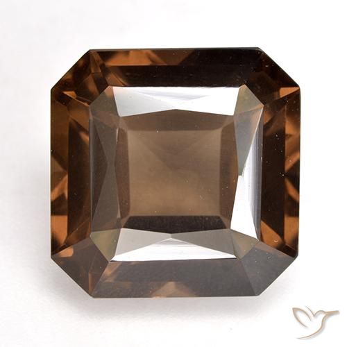 9.51ct 天然 山核桃棕 烟晶, 祖母绿式切割, VS
