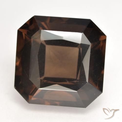10.14ct 天然 棕色 烟晶, 祖母绿式切割, VS