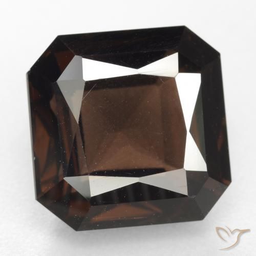 6.72ct 天然 中褐色 烟晶, 祖母绿式切割, VVS