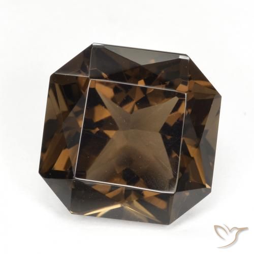 8.41ct 天然 棕色 烟晶, 祖母绿式切割, VVS