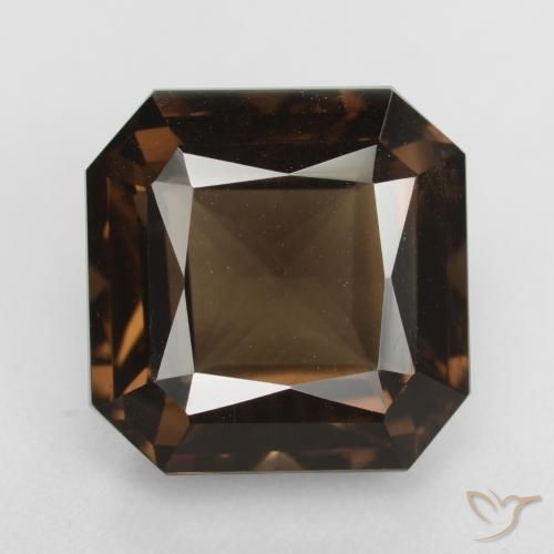 9.31ct 天然 中褐色 烟晶, 祖母绿式切割, VVS-VS