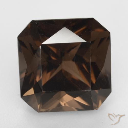 10.94ct 天然 棕色 烟晶, 祖母绿式切割, VVS-VS
