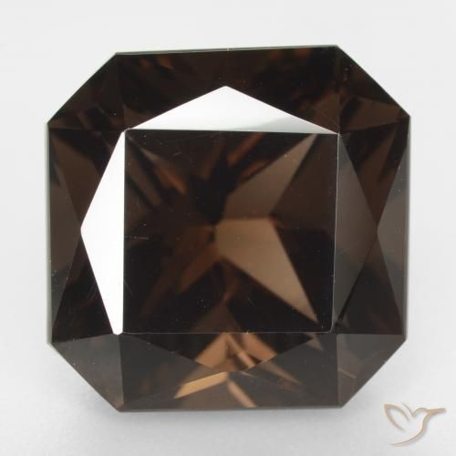 13.18ct 天然 棕色 烟晶, 祖母绿式切割, VVS-VS