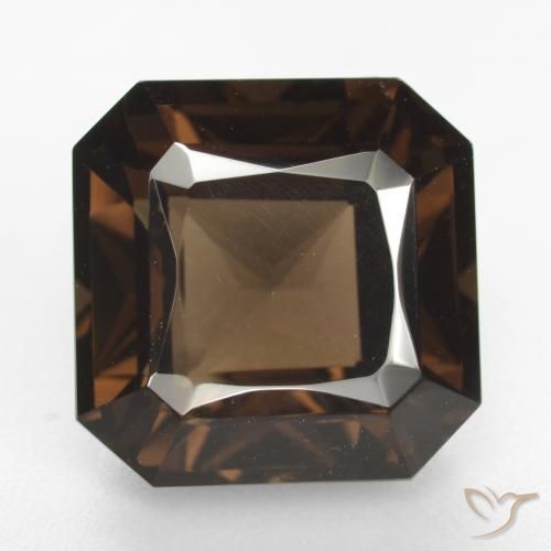 8.59ct 天然 棕色 烟晶, 祖母绿式切割, VVS