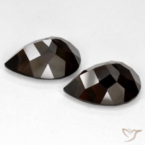 12.39克拉天然烟晶，梨形，VVS