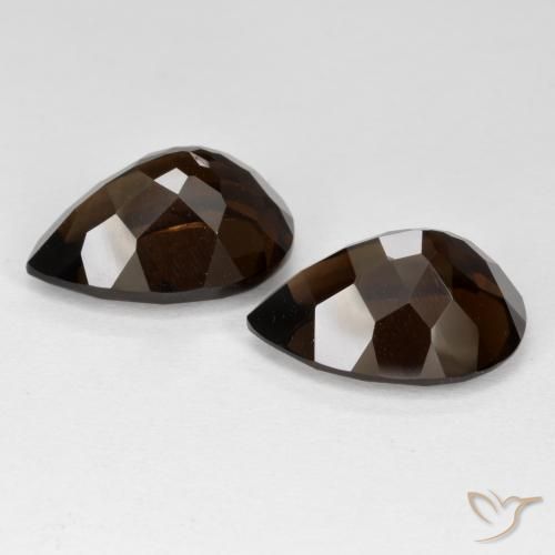 12.92克拉天然烟晶，梨形，VVS