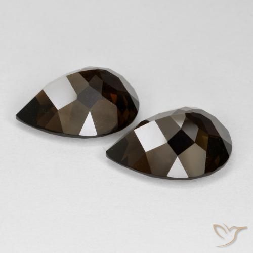 12.60克拉天然烟晶，梨形，VVS