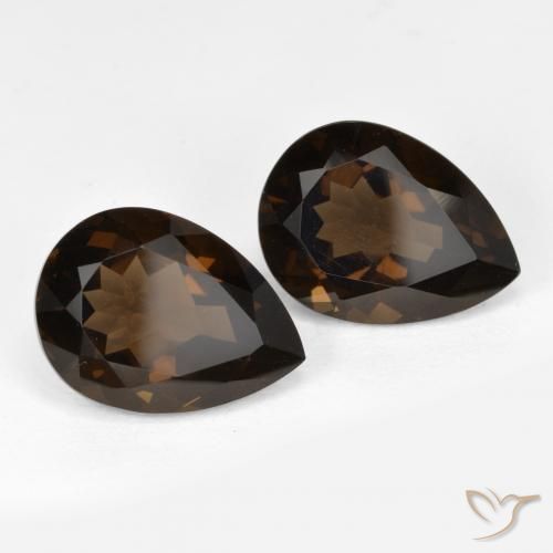 12.79克拉天然烟晶，梨形，VVS-VS